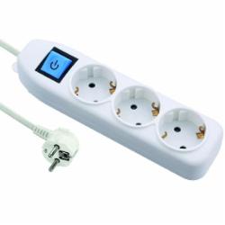 Удлинитель Electraline с заземлением 3 гн. белый 5 м 62163