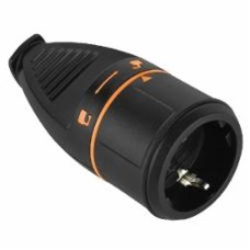 Розетка Electraline 16A/250V с заземлением 16А IP54 черный