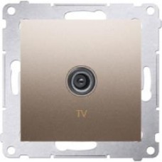 Розетка TV Simon Premium золотистый DAK1.01/44 Розетка TV Simon Premium золотистый DAK1.01/44