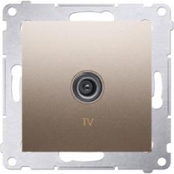 Розетка TV Simon Premium золотистый DAK1.01/44 Розетка TV Simon Premium золотистый DAK1.01/44
