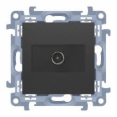 Розетка TV Simon 10 черный матовый CAK1.01/49 Розетка TV Simon 10 черный матовый CAK1.01/49