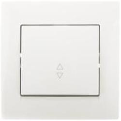 Выключатель проходной одноклавишный UP! (Underprice) One Plus без подсветки кремовый 706-0303-105