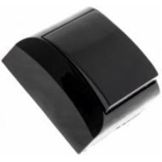 Выключатель одноклавишный одноклавишный UP! (Underprice) без подсветки черный 2201 BLACK