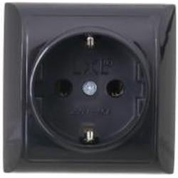 Розетка с заземлением UP! (Underprice) IP20 черный 2210 BLACK