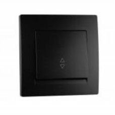 Выключатель одноклавишный проходной проходной одноклавишный UP! (Underprice) One Plus без подсветки антрацит 706-4242-105