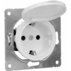 Розетка HausMark Bela с крышкой белый SNG-SCP.RD20MG1WGC-WH