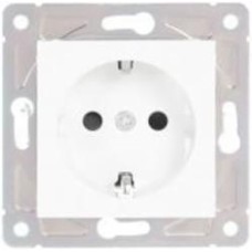 Розетка с заземлением HausMark Alta IP20 белый SNG-SCP.SQ20MG1WG-WH