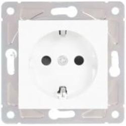 Розетка с заземлением HausMark Alta IP20 белый SNG-SCP.SQ20MG1WG-WH