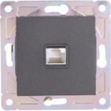 Механизм розетки компьютерная HausMark Alta черный SNG-SCP.SQ20MG1PC-BK