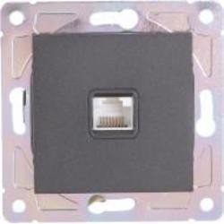 Механизм розетки компьютерная HausMark Alta черный SNG-SCP.SQ20MG1PC-BK