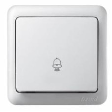 Кнопка звонка одноклавишный Lezard Viola белый 751-0200-103
