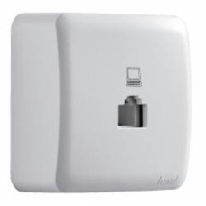 Розетка компьютерная Lezard Viola белый 751-0200-139