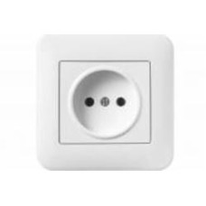 Розетка без заземления Hausmark Luno IP20 белый 709-0202-121B
