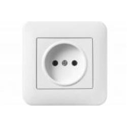 Розетка без заземления Hausmark Luno IP20 белый 709-0202-121B