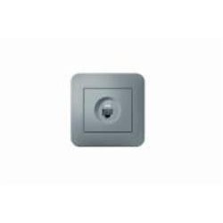 Розетка компьютерная Hausmark Luno IP20 серебро 709-4343-139
