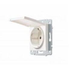 Механизм розетки с заземлением HausMark Stelo IP20 белый 501-0288-123B