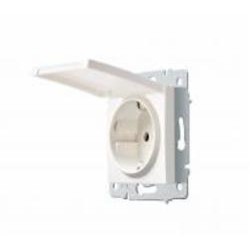 Механизм розетки с заземлением HausMark Stelo IP20 белый 501-0288-123B