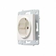 Механизм розетки с заземлением HausMark Stelo IP20 белый 501-0288-124B