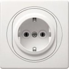 Розетка с заземлением Aling-Conel Eon без шторок белый E630.0