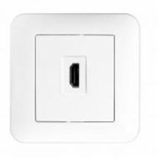 Розетка HDMI Hausmark Luno белый 709-0202-203