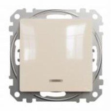 Выключатель одноклавишный одноклавишный Schneider Electric Sedna Design с подсветкой кремовый SDD112101L Коллекция Sedna Design Коллекция Sedna Elements Sedna Elements Имитация стекла. Sedna Elements Имитация камня. Sedna Elements Имитация металла. Sedna 