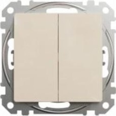 Выключатель двухклавишный двухклавишный Schneider Electric Sedna Design без подсветки кремовый SDD112105 Коллекция Sedna Design Коллекция Sedna Elements Sedna Elements Имитация стекла. Sedna Elements Имитация камня. Sedna Elements Имитация металла. Sedna 