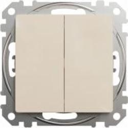 Выключатель двухклавишный двухклавишный Schneider Electric Sedna Design без подсветки кремовый SDD112105 Коллекция Sedna Design Коллекция Sedna Elements Sedna Elements Имитация стекла. Sedna Elements Имитация камня. Sedna Elements Имитация металла. Sedna 