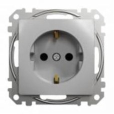 Розетка силовая с заземлением Schneider Electric Sedna Design со шторками без крышки алюминий SDD113022 Коллекция Sedna Design Коллекция Sedna Elements Sedna Elements Имитация стекла. Sedna Elements Имитация камня. Sedna Elements Имитация металла. Sedna E