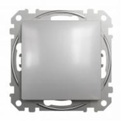 Переключатель одноклавишный проходной одноклавишный Schneider Electric Sedna Design без подсветки алюминий SDD113106 Коллекция Sedna Design Коллекция Sedna Elements Sedna Elements Имитация стекла. Sedna Elements Имитация камня. Sedna Elements Имитация мет