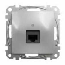 Розетка компьютерная без заземления Schneider Electric Sedna Design RJ45 категория 5E UTP алюминий SDD113451 Коллекция Sedna Design Коллекция Sedna Elements Sedna Elements Имитация стекла. Sedna Elements Имитация камня. Sedna Elements Имитация металла. Se