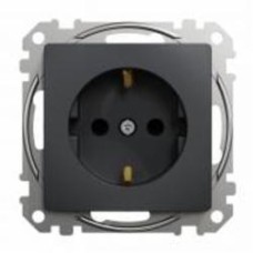Розетка силовая с заземлением Schneider Electric Sedna Design со шторками без крышки черный SDD114022 Коллекция Sedna Design Коллекция Sedna Elements Sedna Elements Имитация стекла. Sedna Elements Имитация камня. Sedna Elements Имитация металла. Sedna Ele