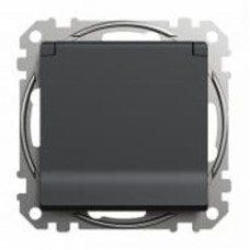 Розетка силовая с заземлением Schneider Electric Sedna Design со шторками с крышкой черный SDD114024 Коллекция Sedna Design Коллекция Sedna Elements Sedna Elements Имитация стекла. Sedna Elements Имитация камня. Sedna Elements Имитация металла. Sedna Elem