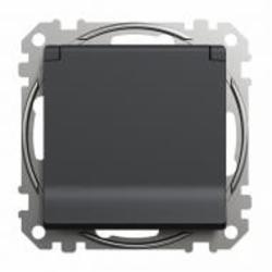 Розетка силовая с заземлением Schneider Electric Sedna Design со шторками с крышкой черный SDD114024 Коллекция Sedna Design Коллекция Sedna Elements Sedna Elements Имитация стекла. Sedna Elements Имитация камня. Sedna Elements Имитация металла. Sedna Elem