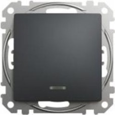 Выключатель одноклавишный Schneider Electric Sedna Design с подсветкой черный SDD114101L Коллекция Sedna Design Коллекция Sedna Elements Sedna Elements Имитация стекла. Sedna Elements Имитация камня. Sedna Elements Имитация металла. Sedna Elements Имитаци