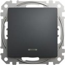 Выключатель одноклавишный Schneider Electric Sedna Design с подсветкой черный SDD114101L Коллекция Sedna Design Коллекция Sedna Elements Sedna Elements Имитация стекла. Sedna Elements Имитация камня. Sedna Elements Имитация металла. Sedna Elements Имитаци