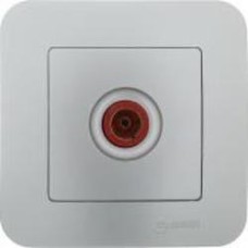 Розетка TV Makel Lillium Natural серебристый