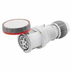 Розетка переносная кабельная із заземленням Gewiss IP67 3P+N+E 125A 400V 6H серый с красным GW62061H