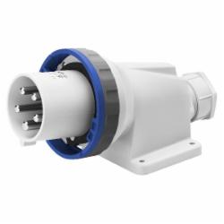 Вилка стационарная із заземленням Gewiss IP67 2P+E 63A 230V 6H серый с синим GW61448