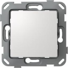Переключатель проходной одноклавишный Plank Electrotechnic Classic/Nordic без подсветки белый PLK0211031