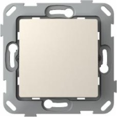 Переключатель проходной одноклавишный Plank Electrotechnic Classic/Nordic без подсветки слоновая кость PLK0211131