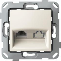 Розетка компьютерная Plank Electrotechnic Classic/Nordic RJ45 слоновая кость PLK0731131 Розетка компьютерная Plank Electrotechnic Classic/Nordic RJ45 слоновая кость PLK0731131