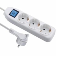 Удлинитель Electraline 3х1 3 гн. белый 5 м 62412