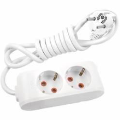 Удлинитель Viko 16 А 230 В с заземлением 2 гн. белый 2 м 90114202