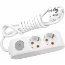Удлинитель 16 А 230 В с заземлением 2 гн. белый 5 м 90118205