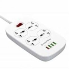 Удлинитель ColorWay (1QC3.0 + 3 AUTO ID) с заземлением 4 гн. white 1,8 м CW-CHU44QW