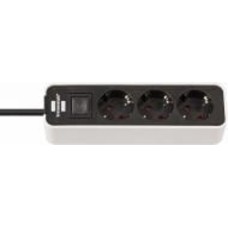 Удлинитель Brennenstuhl Ecolor H05VV-F 3G1.5 white с заземлением 3 гн. белый 1,5 м 1153230020