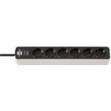 Удлинитель Brennenstuhl Ecolor H05VV-F 3G1.5 white с заземлением 6 гн. белый 1,5 м 1153260020