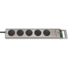 Удлинитель Brennenstuhl Super-Solid-Line H05VV-F 3G1.5 silver с заземлением 5 гн. серебристый 2,5 м 1153340115