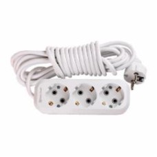 Удлинитель ElectroHouse із заземленням 3 гн. белый 3 м EH-2212 Удлинитель ElectroHouse із заземленням 3 гн. белый 3 м EH-2212