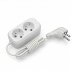 Удлинитель Electrum с заземлением 2 гн. белый 5 м C-ES-1789
